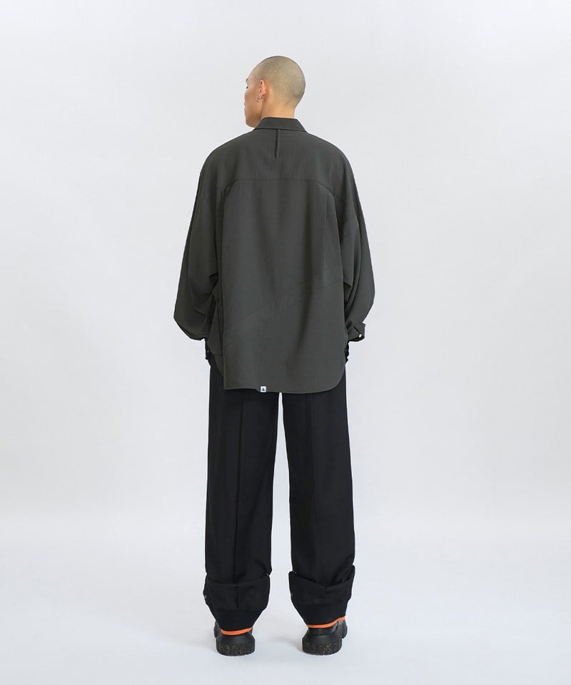 立體口袋襯衫 Relaxed fit Seersucker Shirt