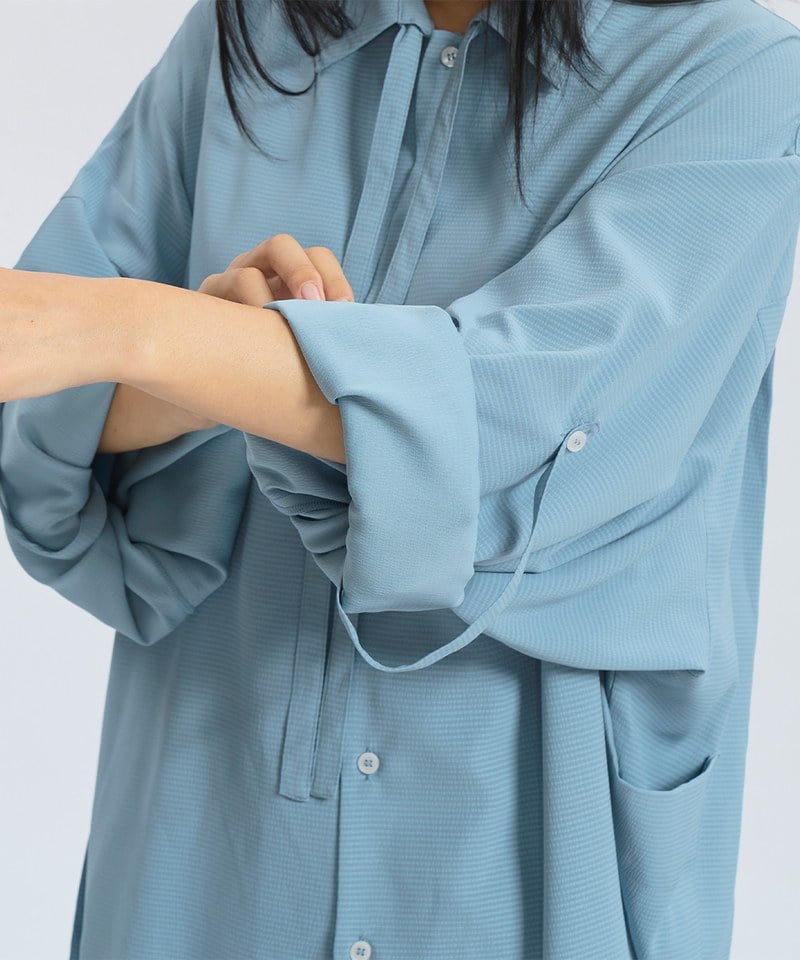 立體口袋襯衫 Relaxed fit Seersucker Shirt