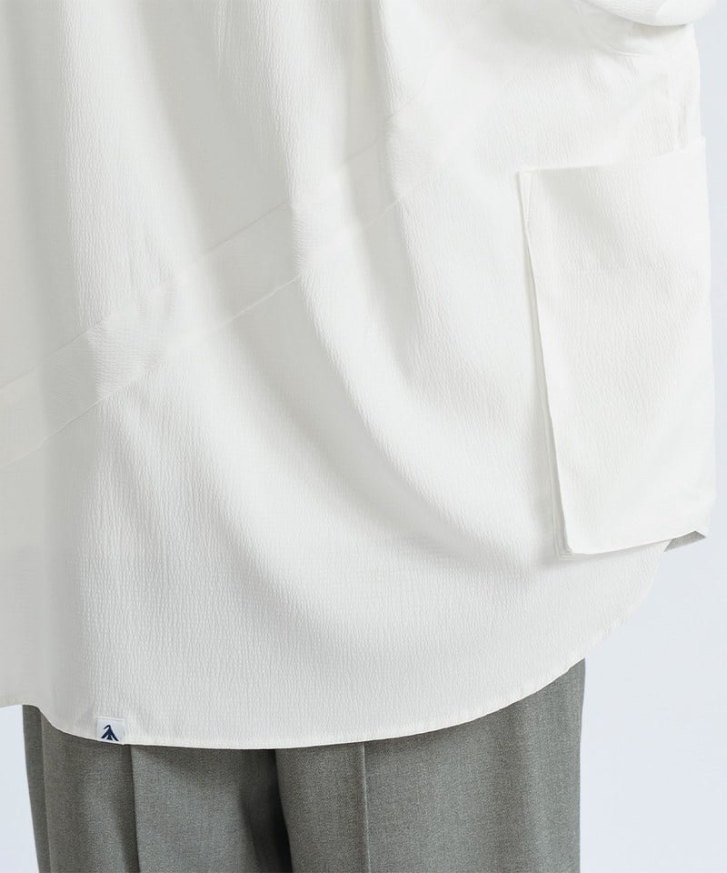 立體口袋襯衫 Relaxed fit Seersucker Shirt