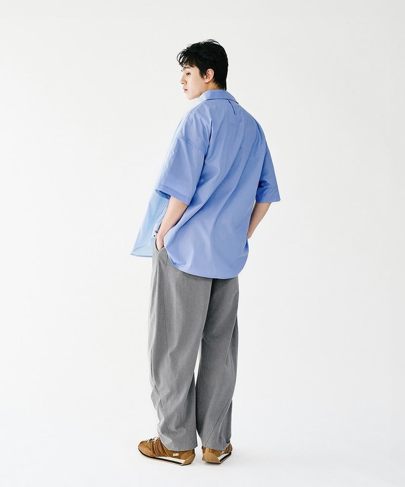 MSN0212-251 拼接短袖襯衫 Tone Merge SS Shirt