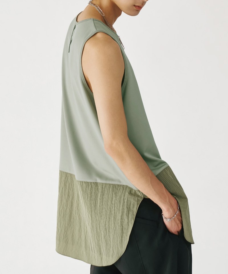 MSN0501-252 層次拼接背心 Layered Clip Vest