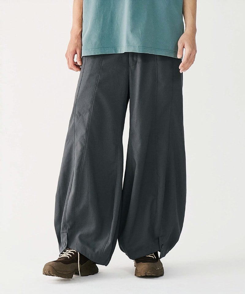 MSN1630-252 圓闊開衩長褲 Special Cutting Linen Pants
