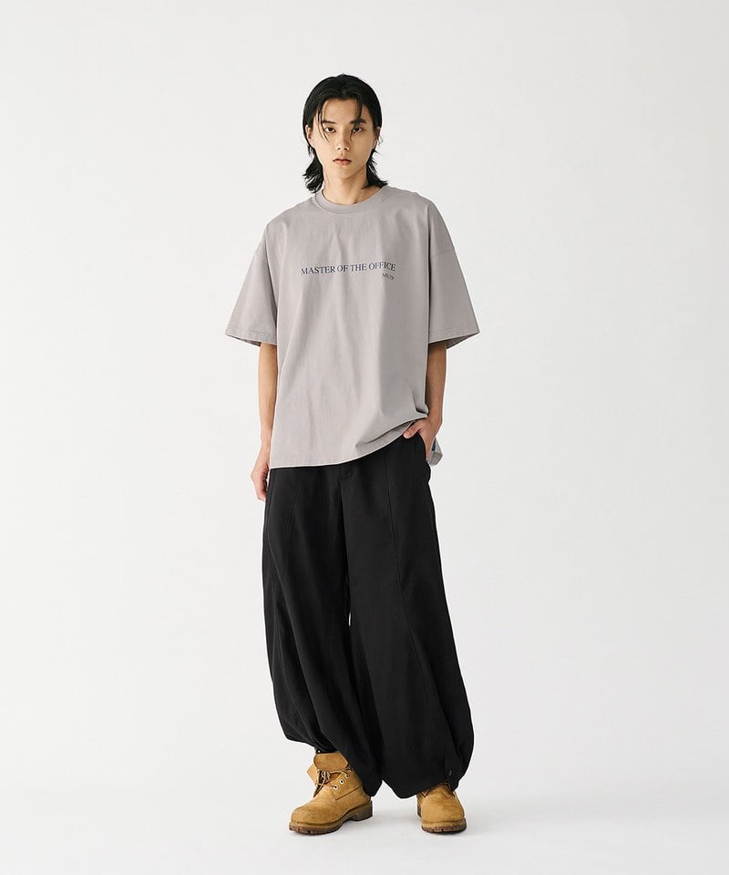 MSN1630-252 圓闊開衩長褲 Special Cutting Linen Pants
