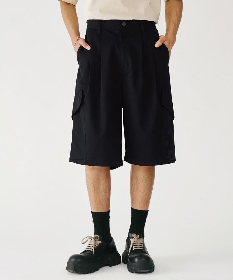 MSN1703-252 雙腰摺口袋短褲 Panel Pocket Shorts