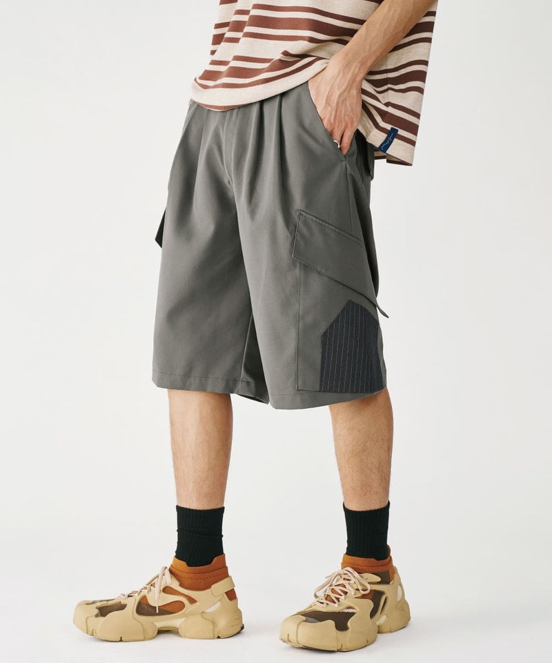 雙腰摺口袋短褲 Panel Pocket Shorts