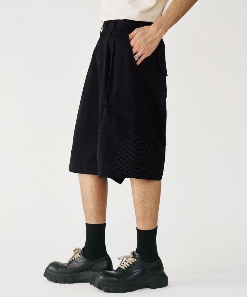 MSN1703-252 雙腰摺口袋短褲 Panel Pocket Shorts