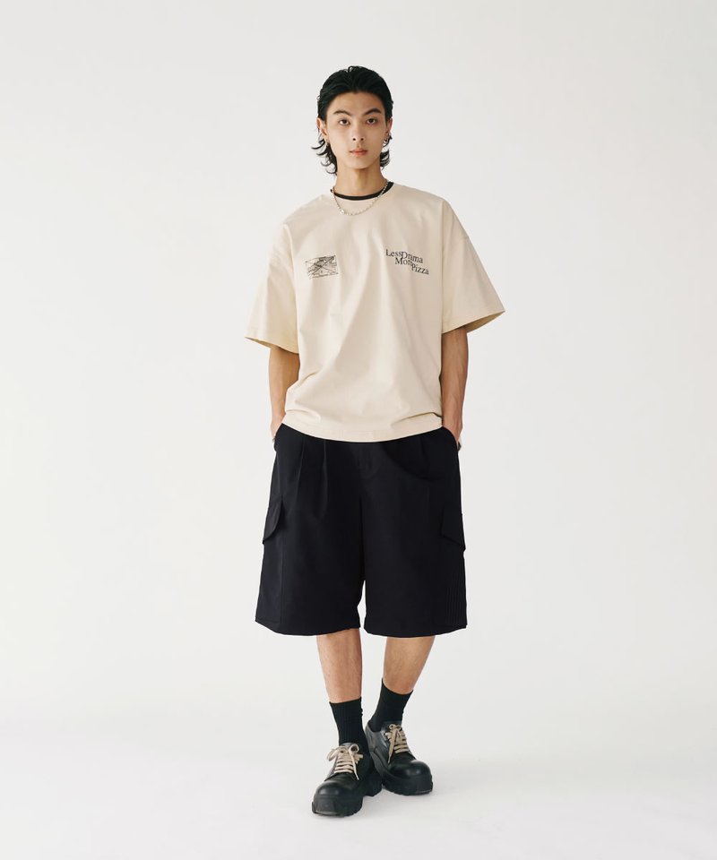MSN1703-252 雙腰摺口袋短褲 Panel Pocket Shorts