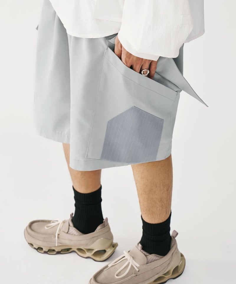 MSN1703-252 雙腰摺口袋短褲 Panel Pocket Shorts