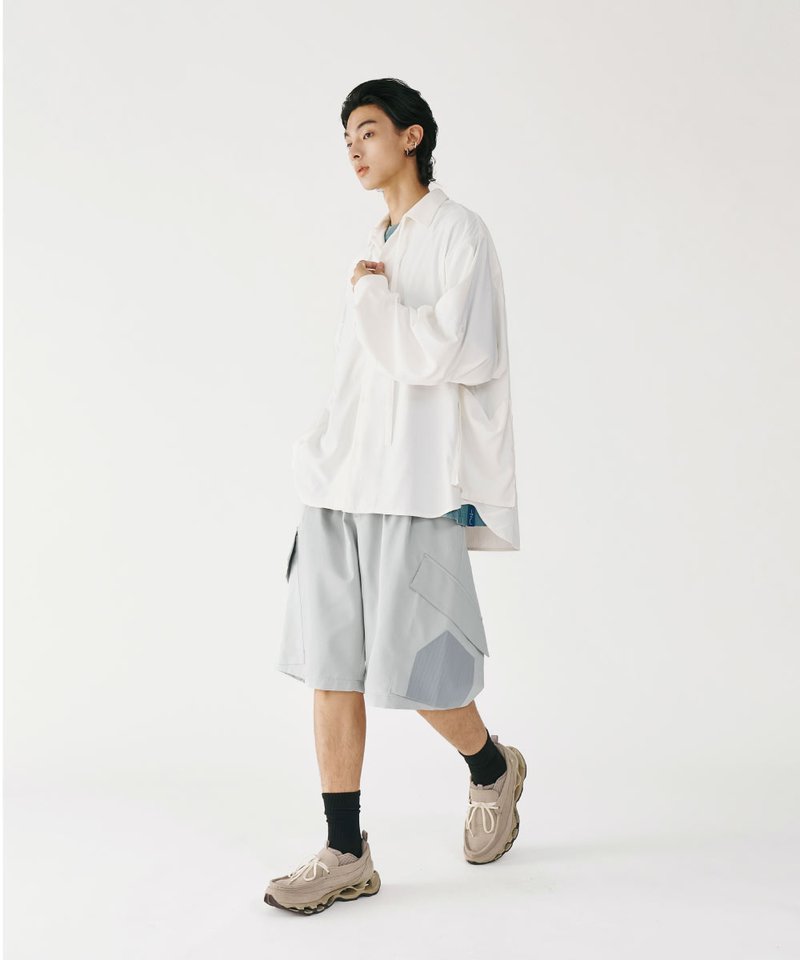 MSN1703-252 雙腰摺口袋短褲 Panel Pocket Shorts