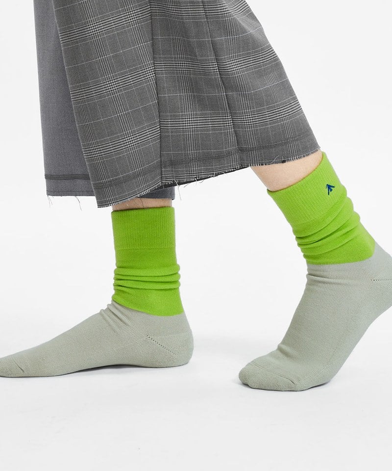 MSN2904-251 拼色長襪 Color Block Socks