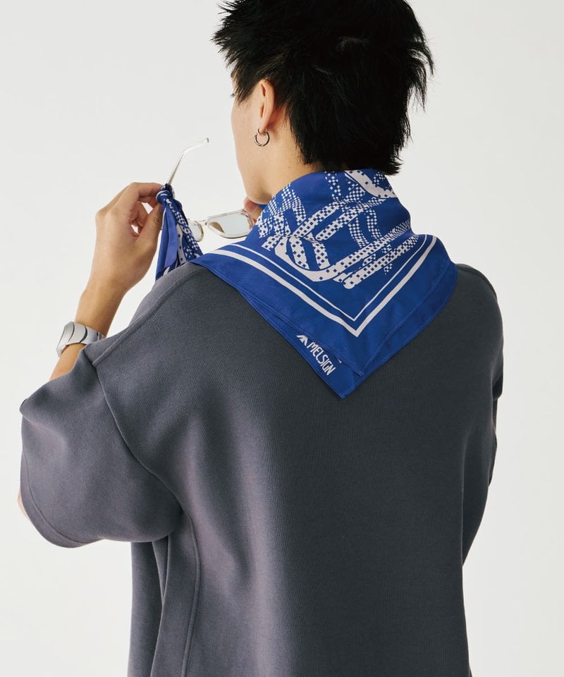 方形絲巾 Clip Pattern Silk Bandana
