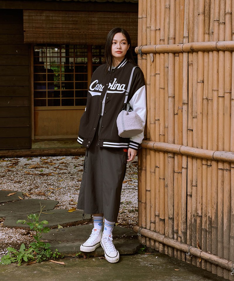 女款工裝貼袋長裙
