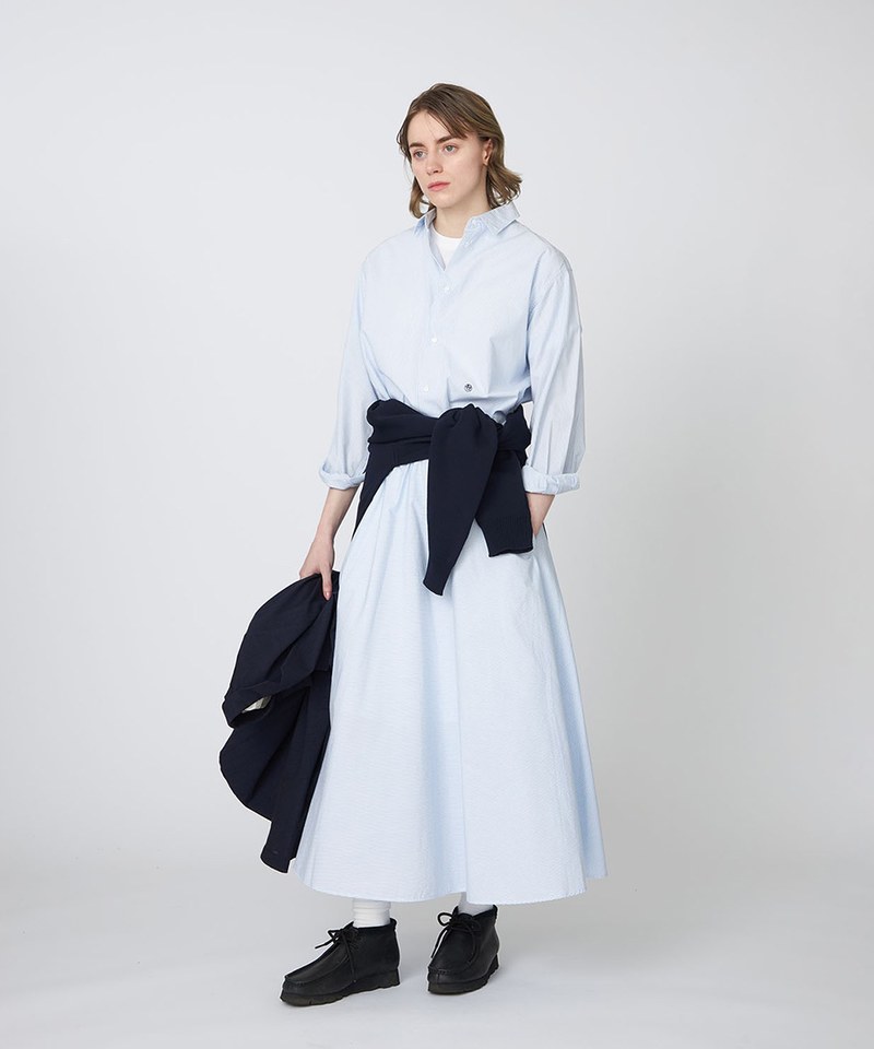 NMA4006-251 條紋長裙 Stripe Circular Skirt