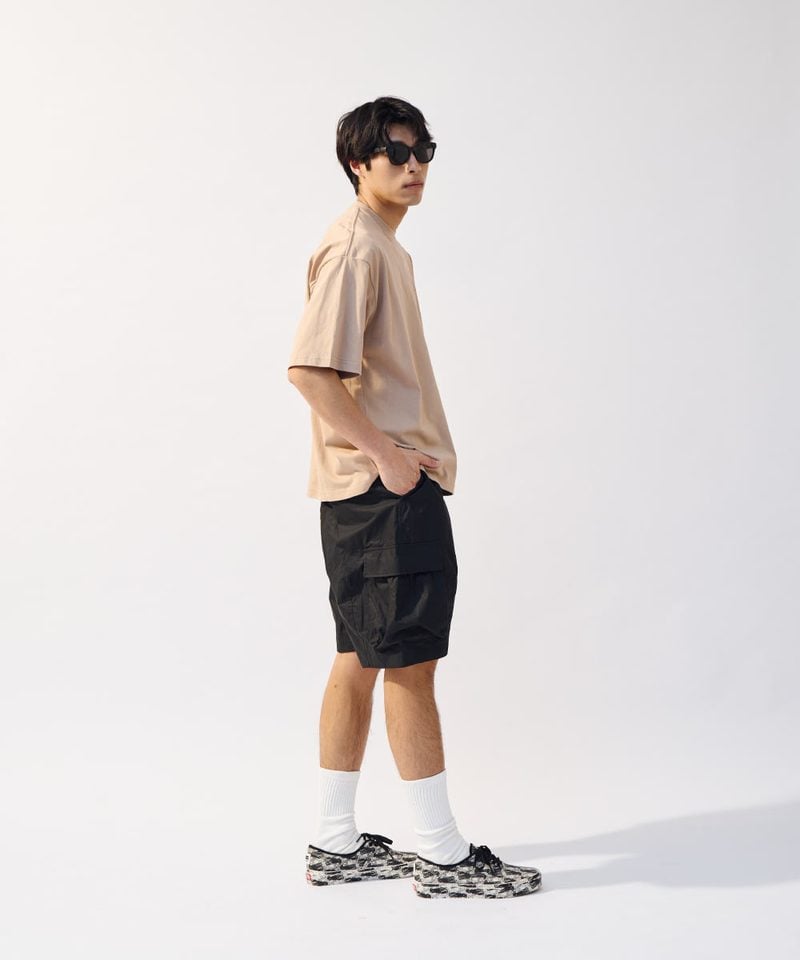 寬版經典疊字LOGO TEE