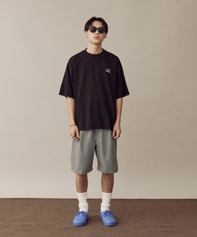 寬版經典疊字LOGO TEE