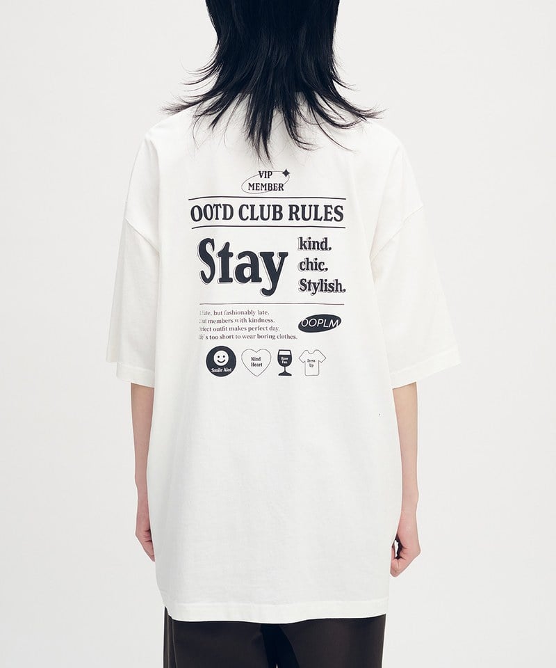 OOTD CLUB守則TEE