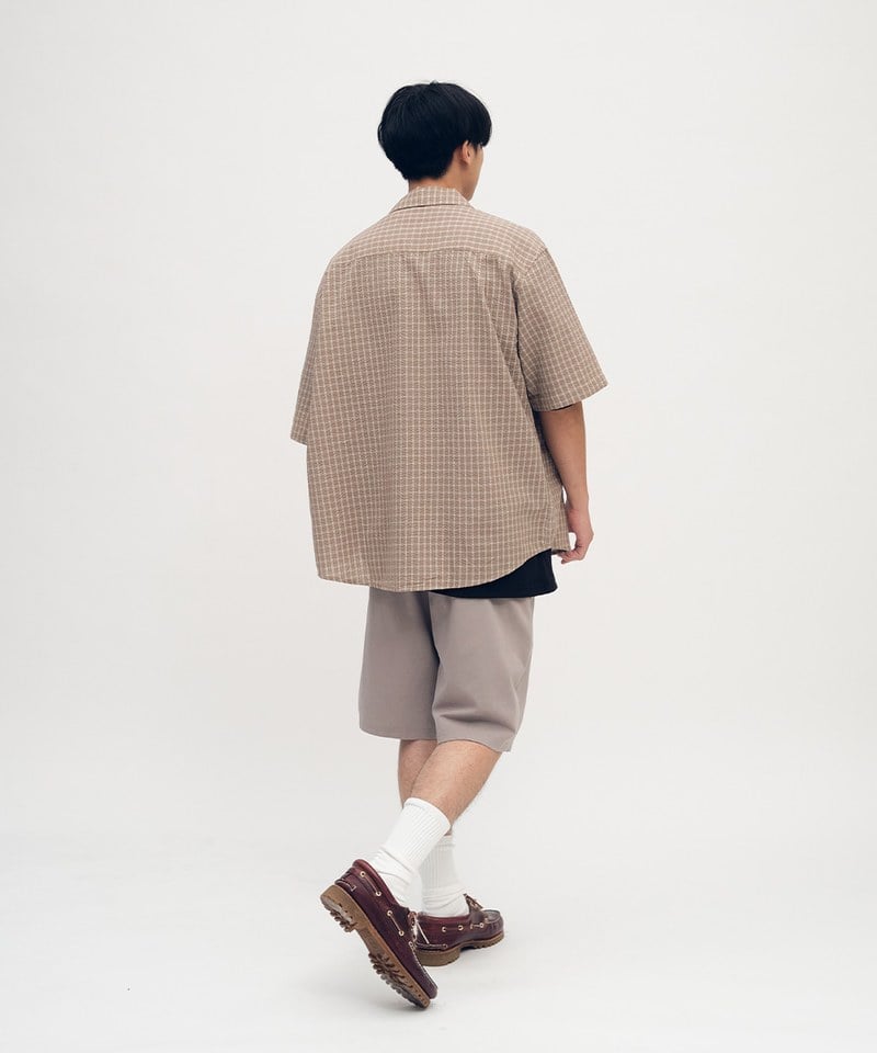 夏日泡泡紗短袖襯衫