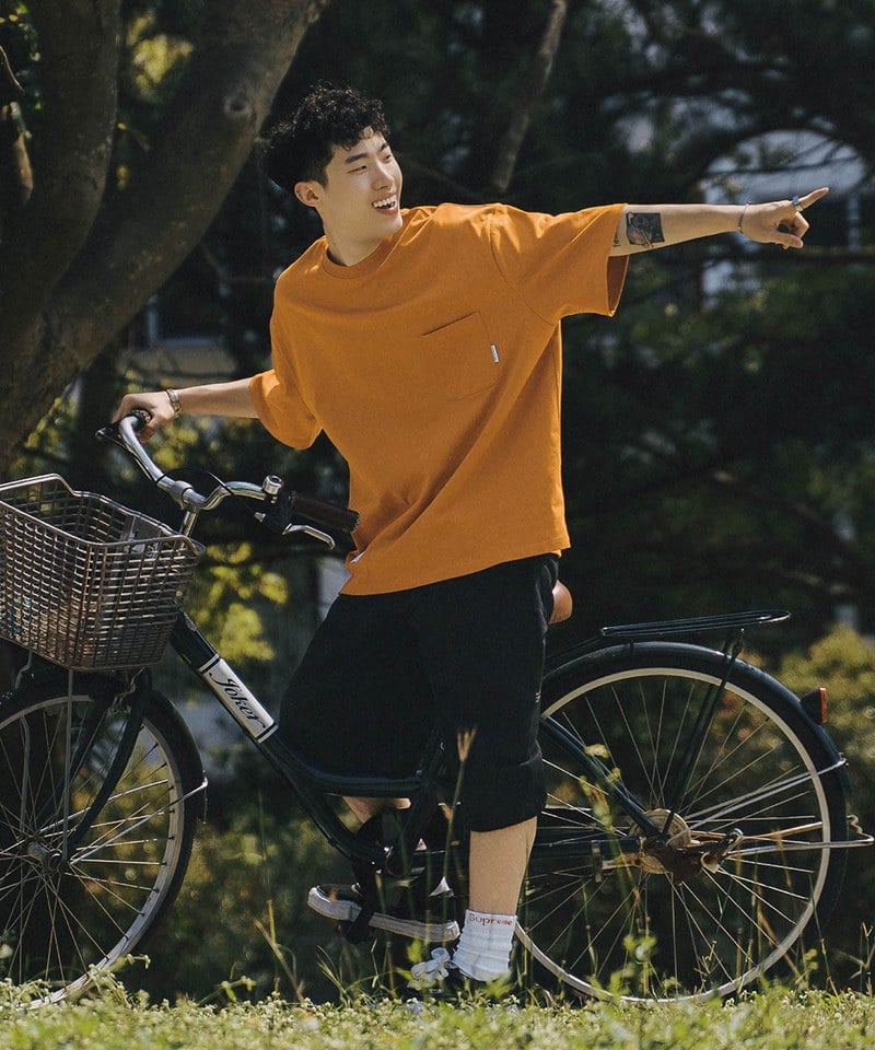 鯨魚尾口袋短TEE