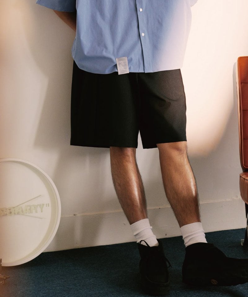 PBP1703-252 打褶西裝短褲 LOOSE SUIT SHORTS