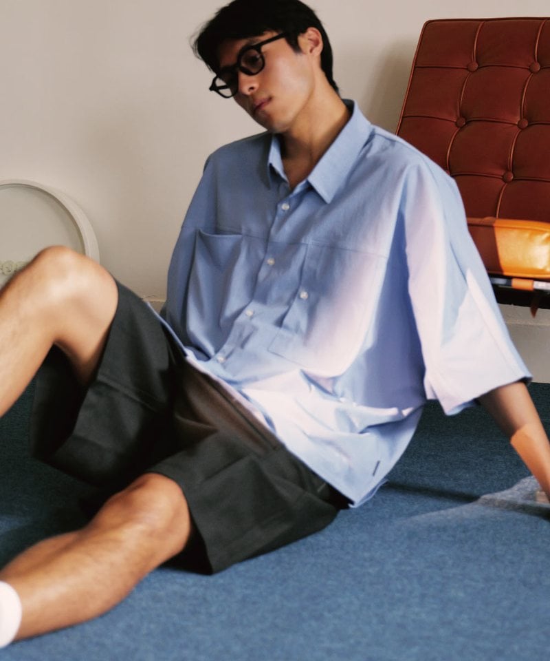 PBP1703-252 打褶西裝短褲 LOOSE SUIT SHORTS