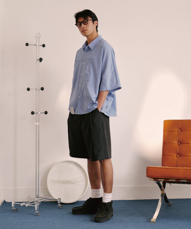 PBP1703-252 打褶西裝短褲 LOOSE SUIT SHORTS