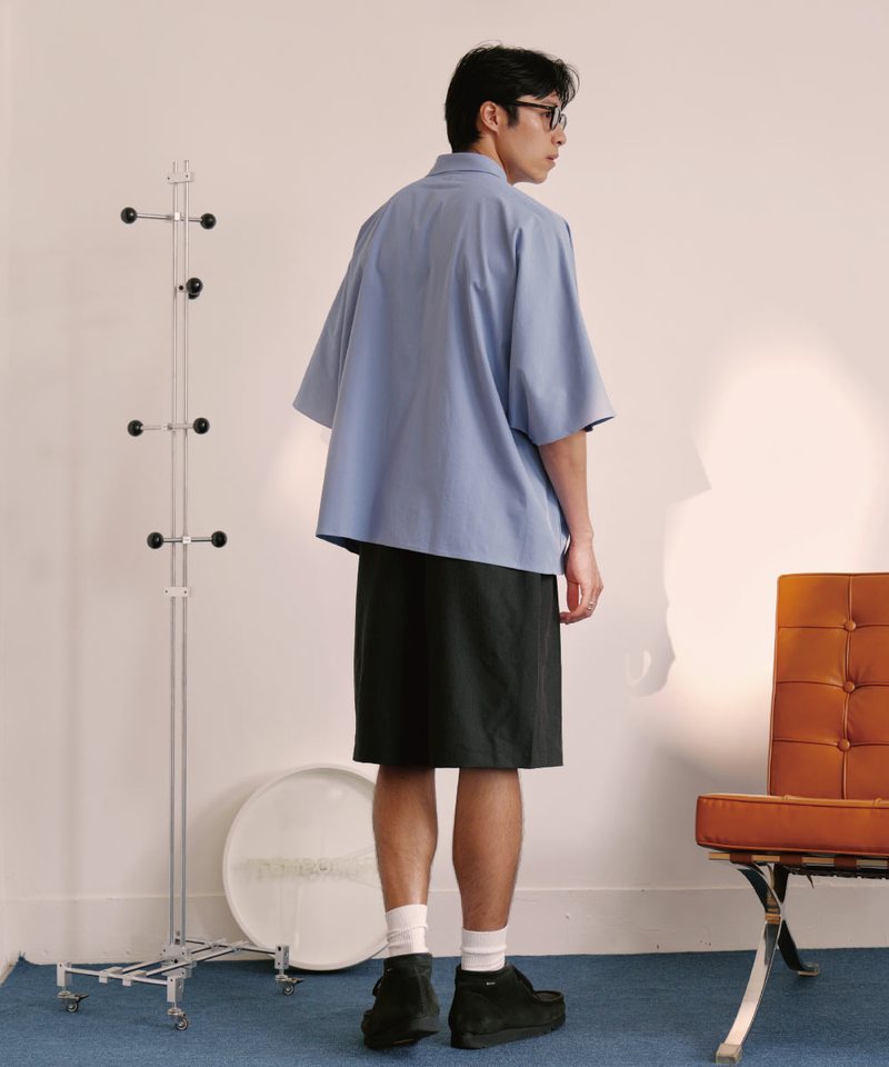 PBP1703-252 打褶西裝短褲 LOOSE SUIT SHORTS