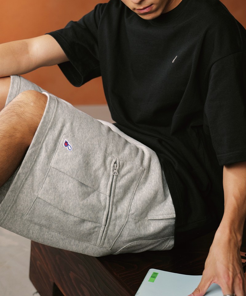 PBP1704-252 側貼袋六分褲 CARGO SWEAT SHORTS