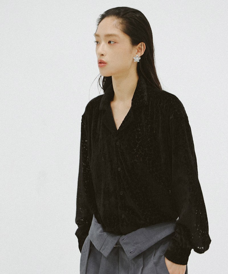 Devoré Floral Shirt