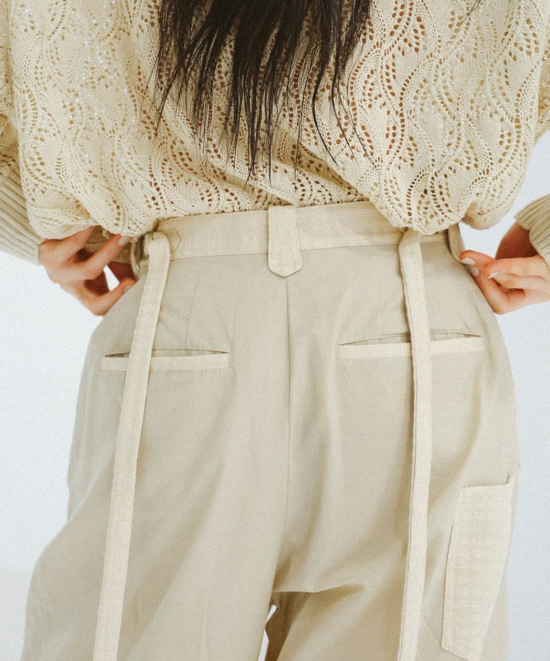 Pleated Military Trousers