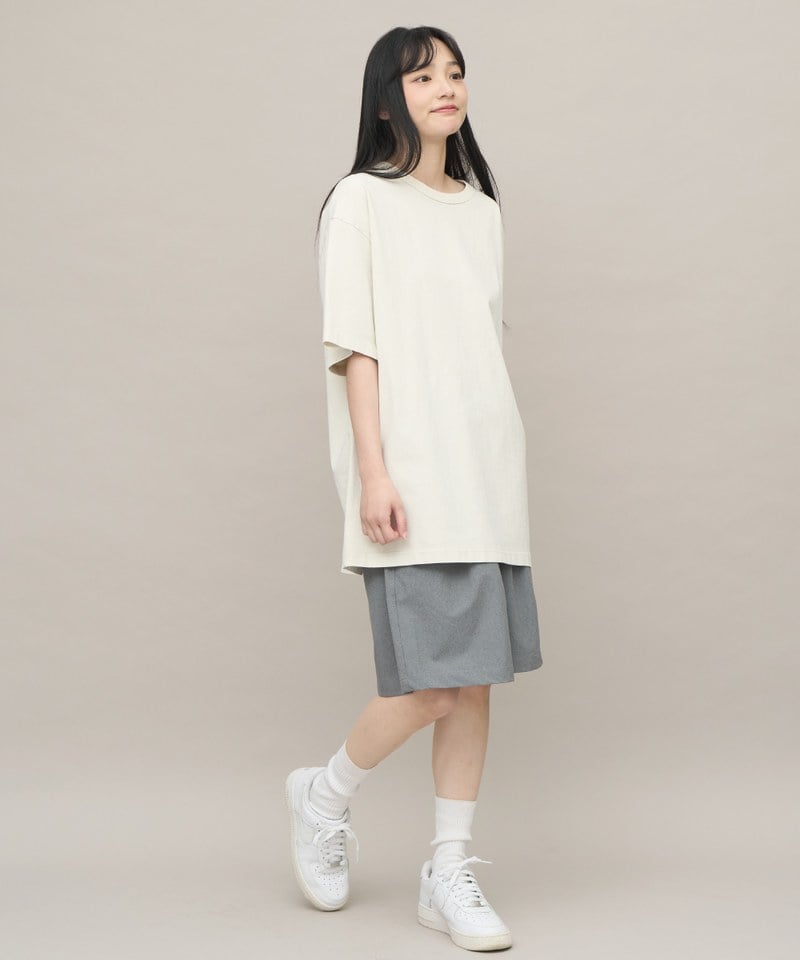 PLN0033-241 寬版刺繡水洗短TEE