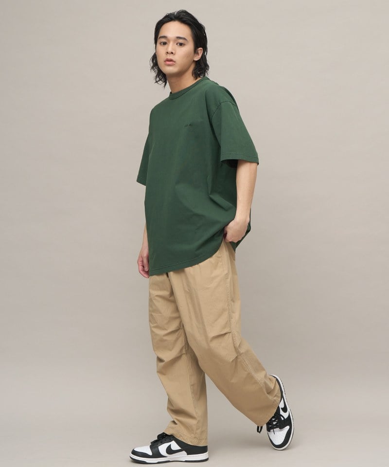 PLN0033-241 寬版刺繡水洗短TEE