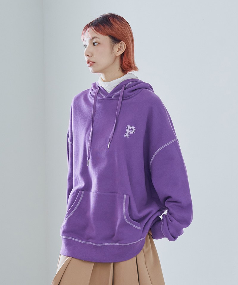 P-logo 撞色車線帽TEE