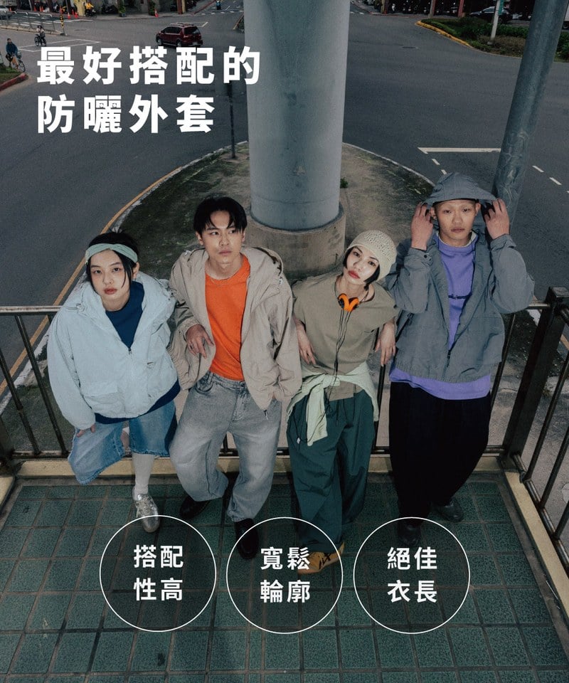 PLN1108 YOBI全機能抗UV防曬外套-Oversize版型