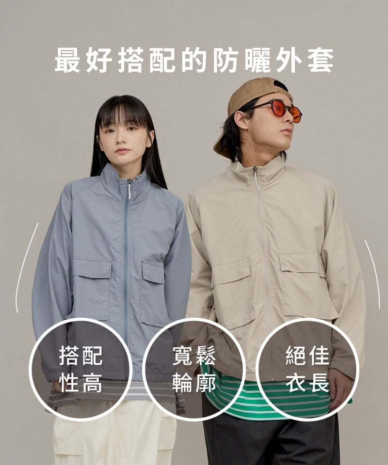 PLN1134 P Logo全機能抗UV夾克外套