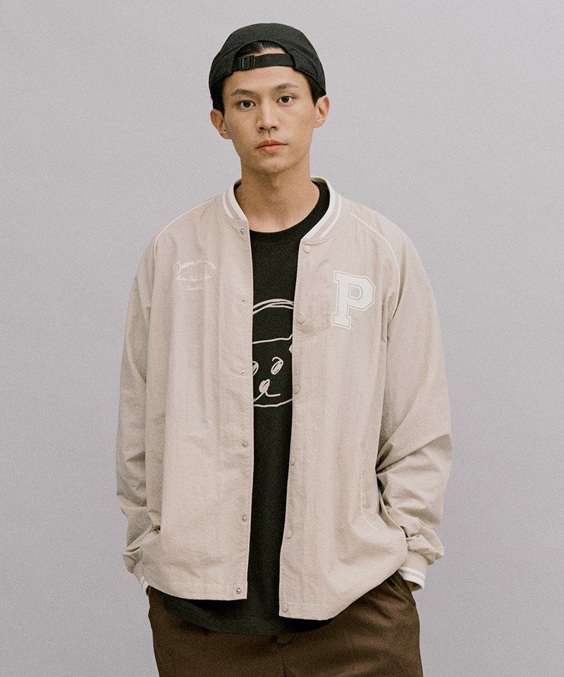 P-logo抗UV棒球外套