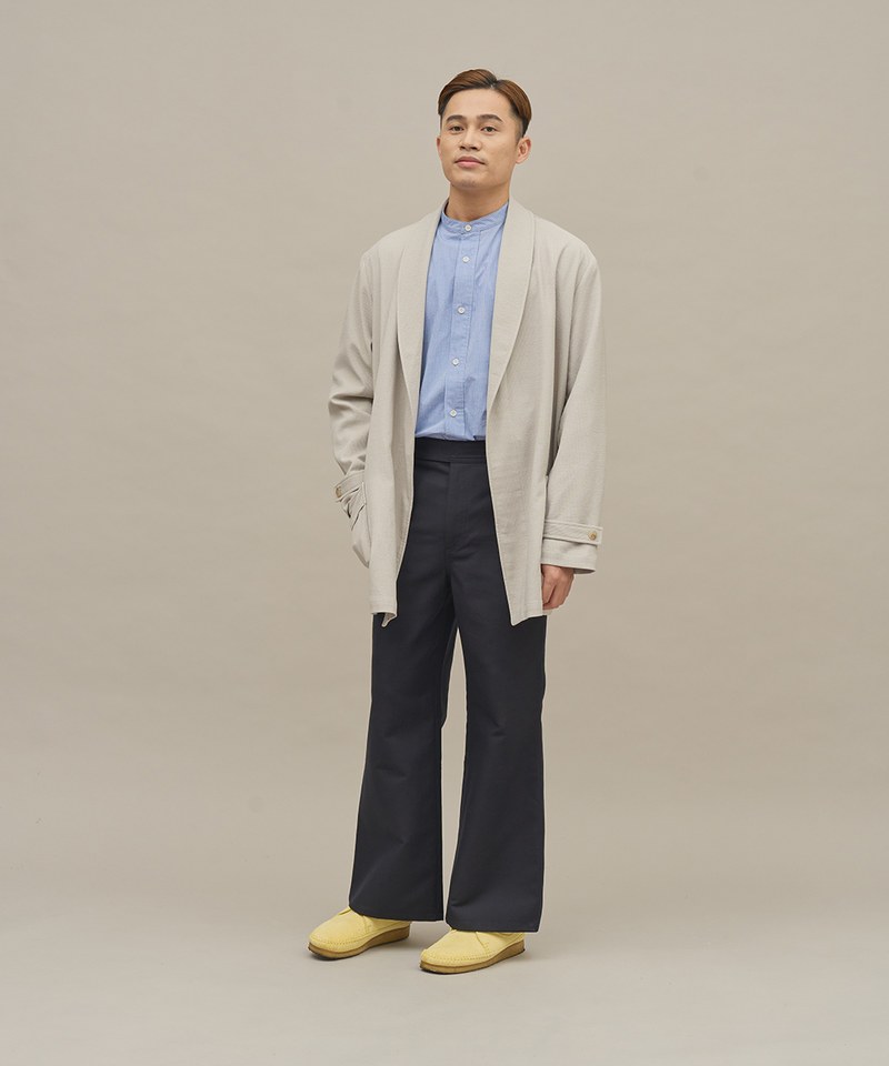 SEDO 細節腰帶混紡靴型褲