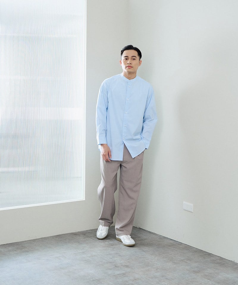 PLN3345-242 PM+ 立領長版襯衫