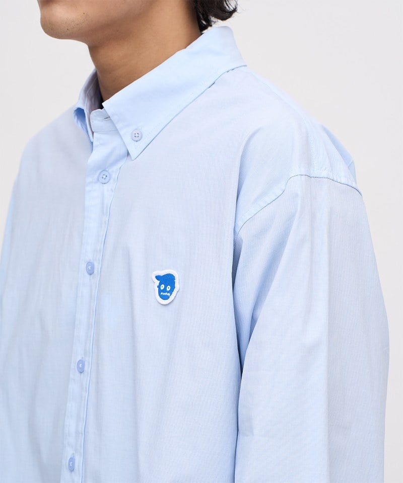 PLN3350-242 小P社長logo素面P02襯衫