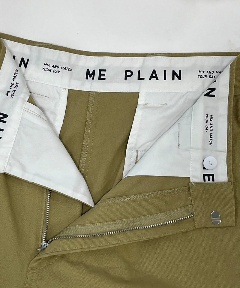 PLN3815-251 PLAIN棉質直筒寬褲