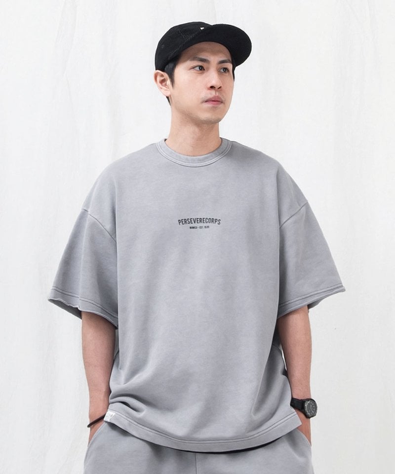 PSV0008-251 水洗寬版套裝上衣 WASHED FRENCH TERRY T-SHIRT