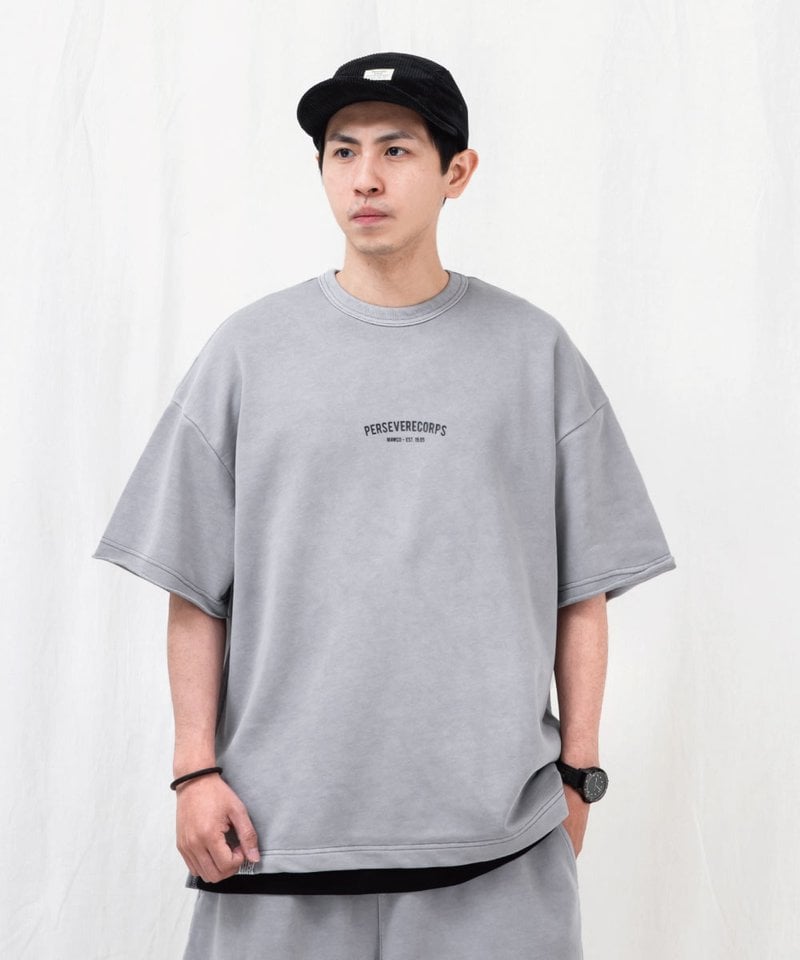 水洗寬版套裝上衣 WASHED FRENCH TERRY T-SHIRT