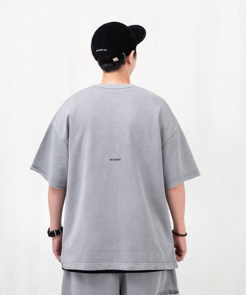 水洗寬版套裝上衣 WASHED FRENCH TERRY T-SHIRT