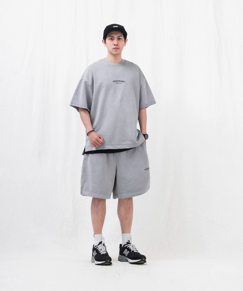 水洗寬版套裝上衣 WASHED FRENCH TERRY T-SHIRT