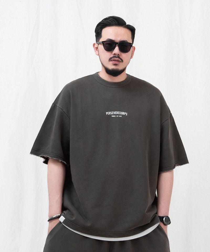 水洗寬版套裝上衣 WASHED FRENCH TERRY T-SHIRT