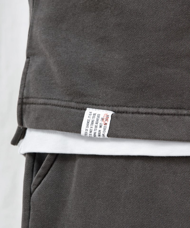 水洗寬版套裝上衣 WASHED FRENCH TERRY T-SHIRT