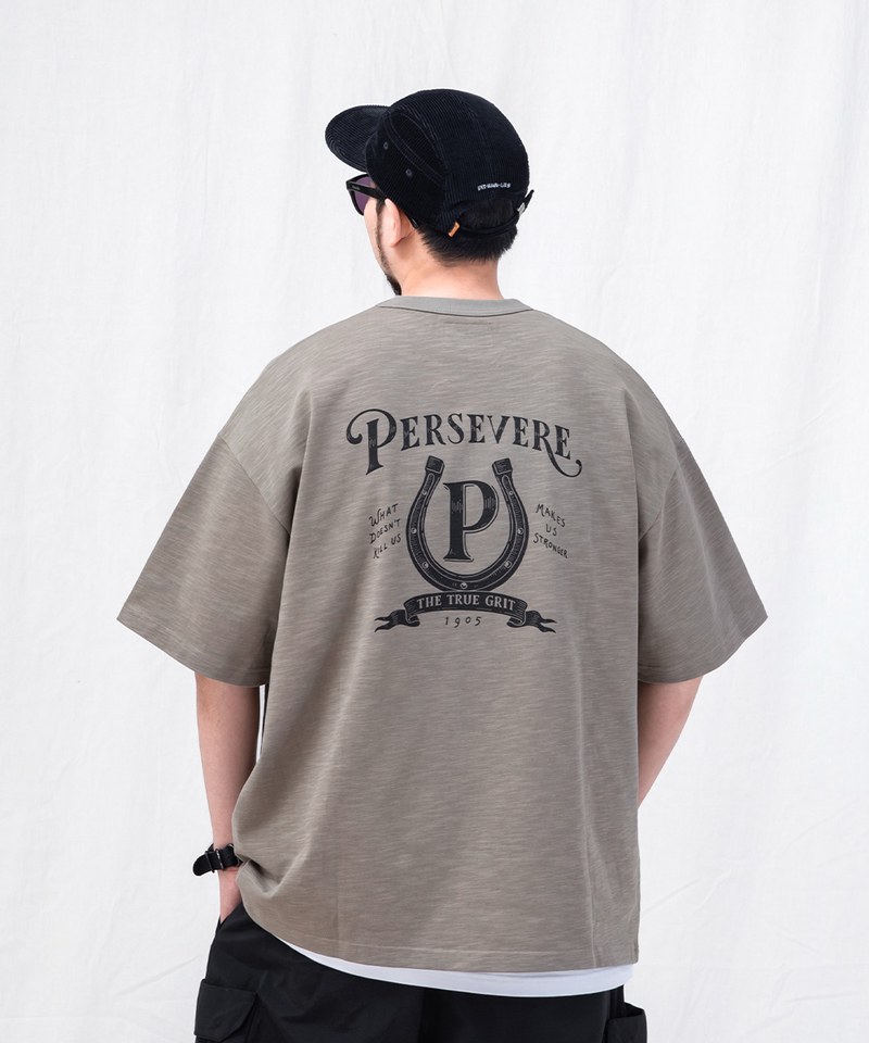 PSV0114-251 手繪馬蹄鐵圖像T恤 HAND-DRAWN HORSESHOE GRAPHIC T-SHIRT