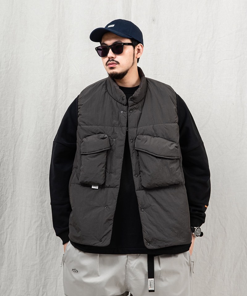 防潑水鋪棉背心 water-repellent padded gilet