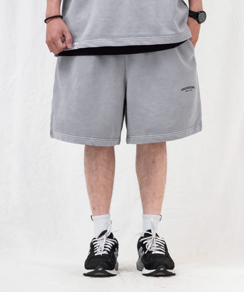 水洗寬版套裝短褲 WASHED FRENCH TERRY SHORTS