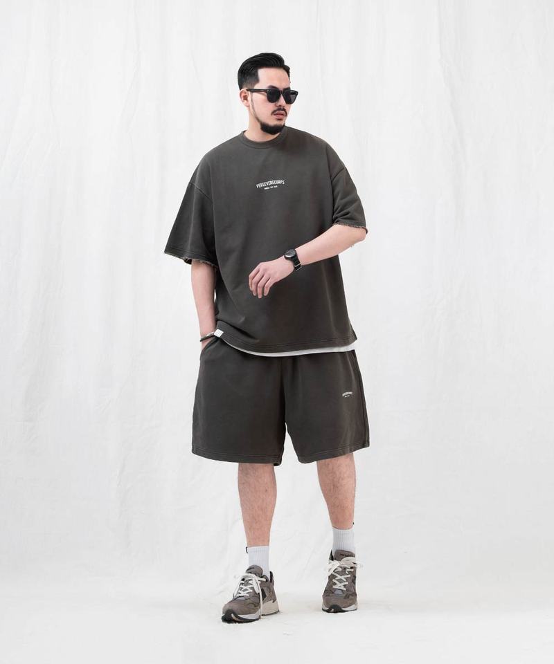 水洗寬版套裝短褲 WASHED FRENCH TERRY SHORTS