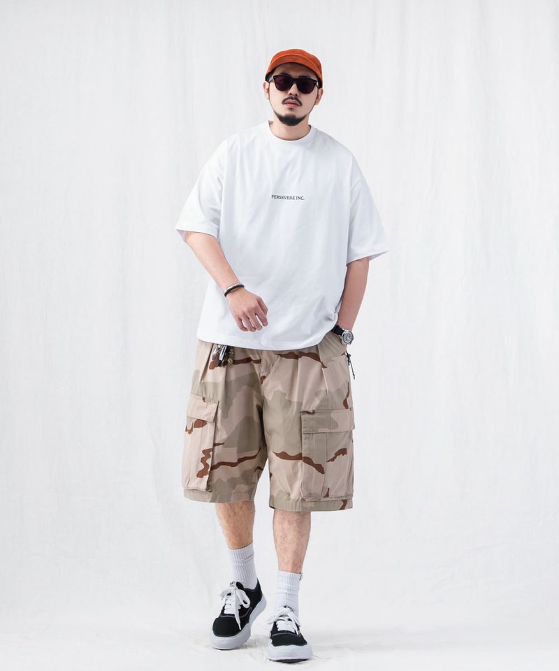 PSV1715-252 六分口袋短褲 CAMO KNEE-LENGTH CARGO SHORTS